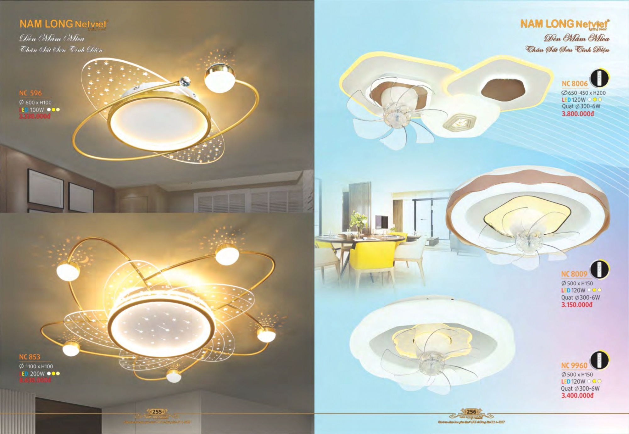 Bảng giá đèn trang trí Nam Long